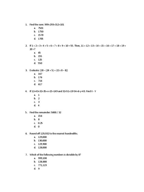 Image result for CSE Math Problems