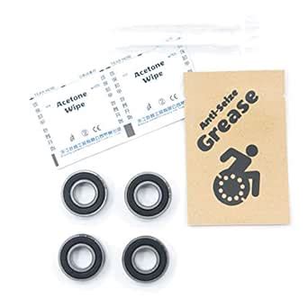 Front Fork & Rear Wheelchair Bearings 6001-1/2 6001-8 ABEC-3 28mm OD, 1 ...