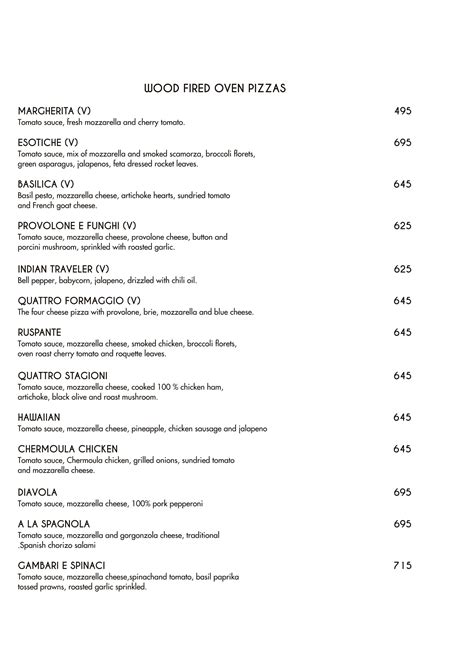 Amour Bistro, Malcha Marg, New Delhi | Dine In Menu