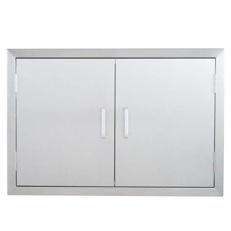 Buy CO-Z Outdoor Kitchen Doors, 28" W x 19" H Double BBQ Access Doors ...