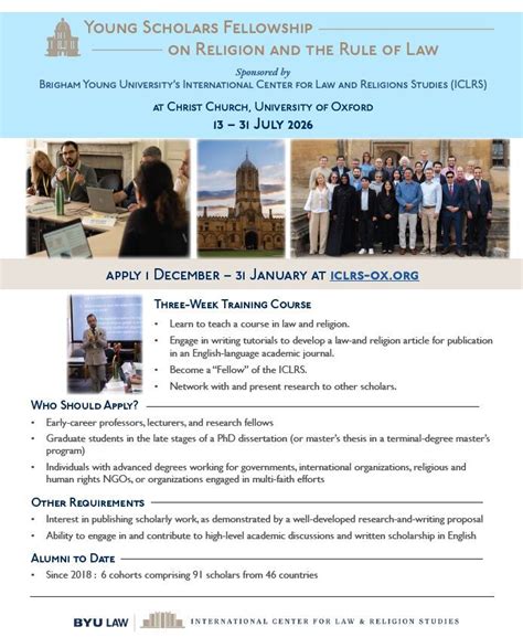 Fellowship Opportunity | Young Scholars’ Fellowship 2026 | Law ...