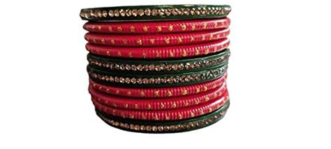 Buy Anshul fancy bangles Lac Bangles for women's Kundan Work Chura Set ...
