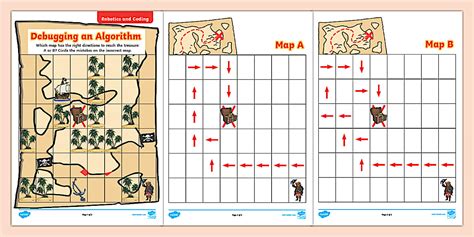 Grade R Coding and Robotics - Debugging an Algorithm - Hidden Treasure