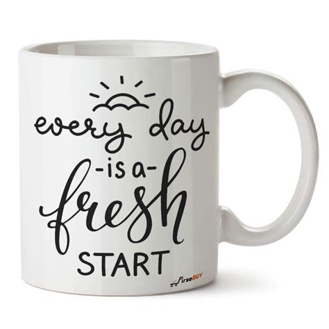 Buy FirseBUY Encouraging Quotes - Every Day is a Fresh Start Printed ...