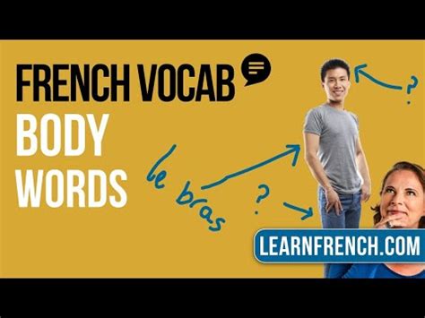 Basic French Vocabulary 'BODY' Words Video Lecture - Basic French ...