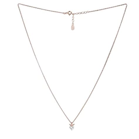 Buy ZAVYA 925 Pure Silver Chain Necklace with Rose Gold Plated Silver ...