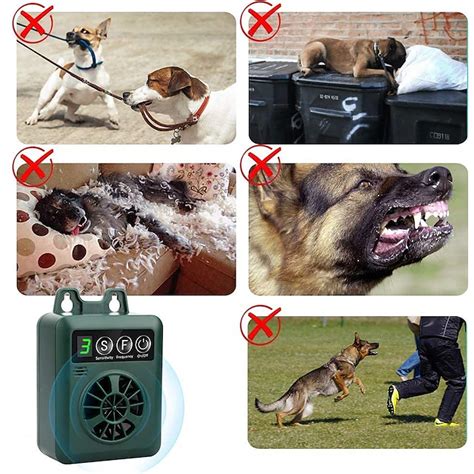 Pet Dog Ultrasonic Bark Control Device Upgraded Rechargeable Digital ...