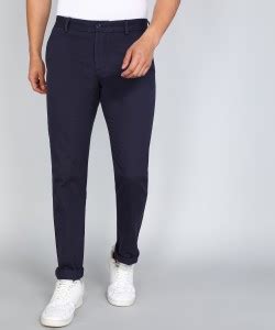 Arrow Sport Slim Fit Men Blue Trousers - Buy Arrow Sport Slim Fit Men ...