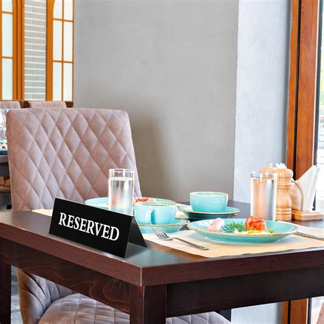 MAQUITA 6 Pieces Table Top Reserved Sign Table Signs India | Ubuy