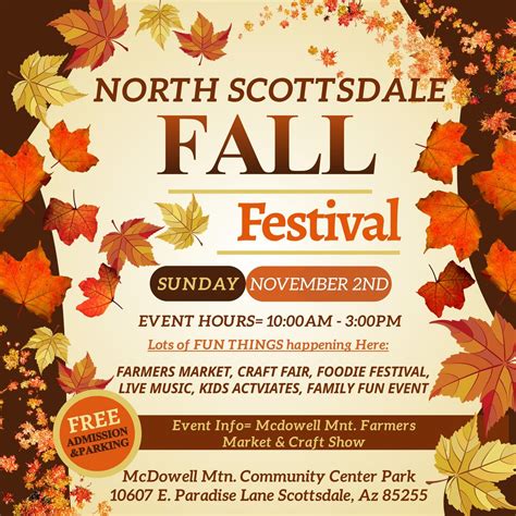 NORTH SCOTTSDALE 1ST ANNUAL FALL FESTIVAL(FUN FOR ALL EVENT), 10607 E ...