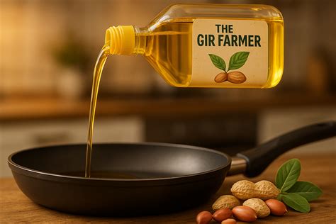 Organic Groundnut Oil - The Gir Farmer 15L Cold Pressed Pure Peanut Oil ...