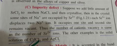 what is impurity defects....? - Brainly.in