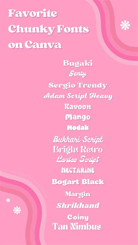 Favorite Chunky Canva Fonts Collection