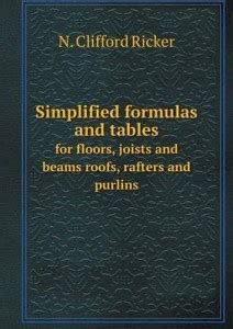Simplified formulas and tables for floors, joists and beams roofs ...