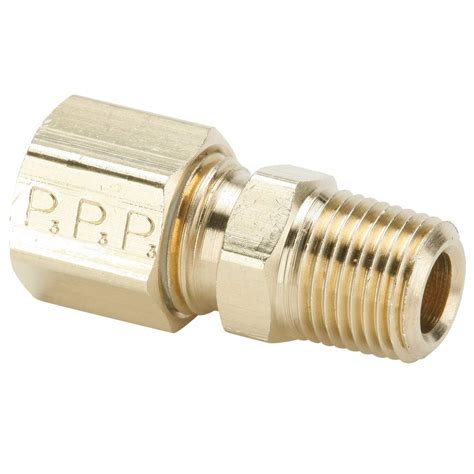 Parker Hannifin 68C-12-12-pk10 Compression Fitting, Brass, Male ...