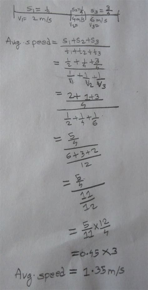 A particle travel half of the distance with constant speed 2 m/s. In ...