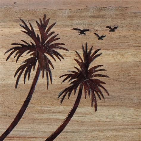 Kerala Scenery Wooden Inlay Art: Serene Beauty – Culturati