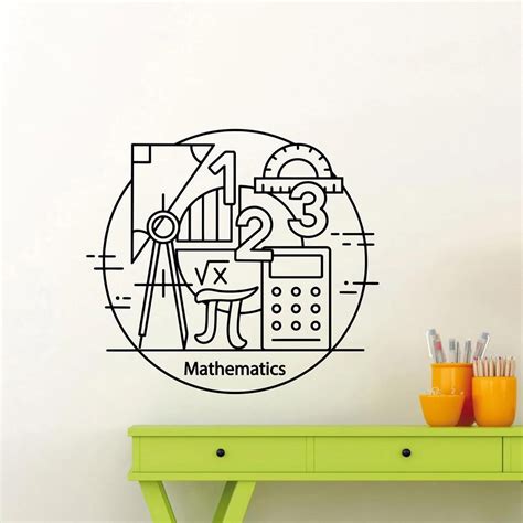 Image result for Math Classroom Wall Sticker Design