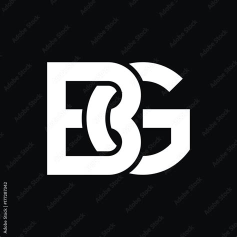 BG logo initial letter design template vector Stock Vector | Adobe Stock