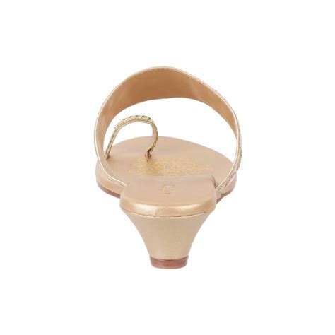 Buy Mochi Women Gold Ethnic Slip Ons Online | SKU: 35-394-15-37 – Mochi ...