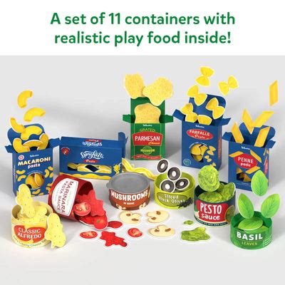 Pasta Play Food Set | Realistic Pretend Play Kit| Skillmatics