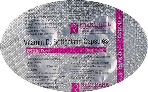 Osta D3 60000 IU Capsule (4): Uses, Side Effects, Price & Dosage ...