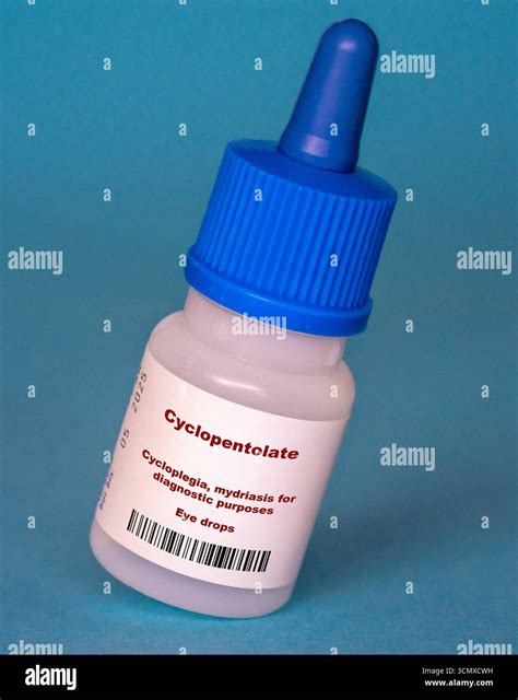 Cyclopentolate, An anticholinergic agent used to dilate the pupil and paralyze accommodation for ...