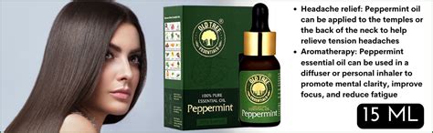 Old Tree Peppermint Essential Oil 100% Pure and Natural, 15 ml : Amazon ...