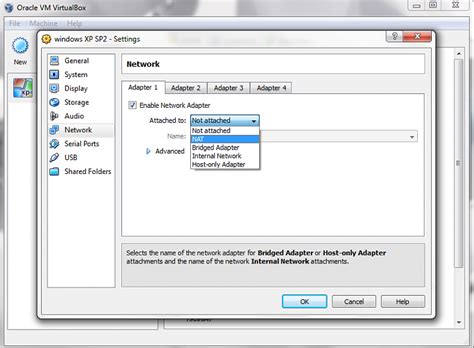 Image result for Connect to Internet Windows XP VirtualBox