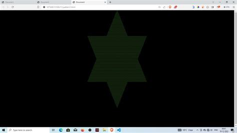 Star Pattern in JavaScript 的图像结果