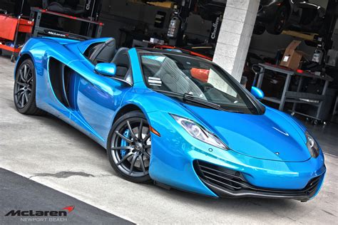 Gallery: Blue McLaren 12C Spider at McLaren Newport Beach - GTspirit
