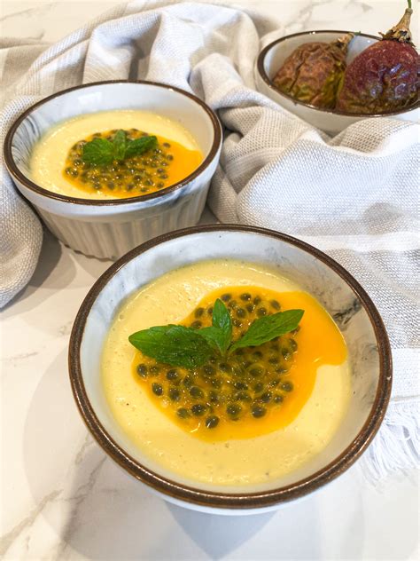 Fresh Passion Fruit Mousse (ONLY 4 Ingredients!) - Ta-Daa!