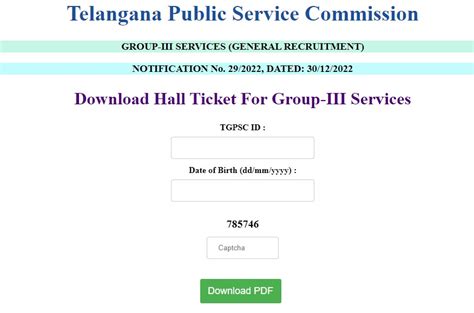TSPSC Group 3 Hall Ticket 2024 Out, Direct Link To Download Admit Card PDF
