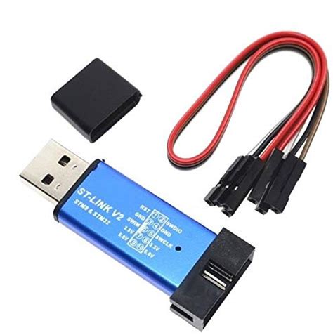 TechDelivers ST-Link V2 Mini STM8 STM32 Simulator Downloader Programmer ...
