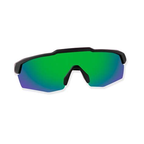 Rebound Matte Black Frame Green Revo Lens Sports Sunglasses – sasaeyewear