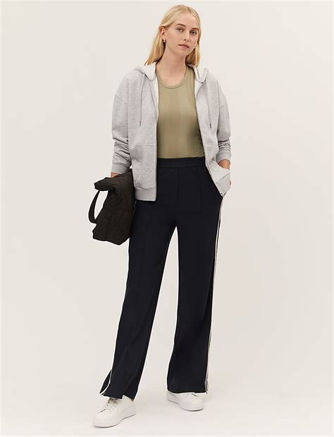 Buy Cotton Rich Relaxed Zip Up Hoodie at Marks & Spencer