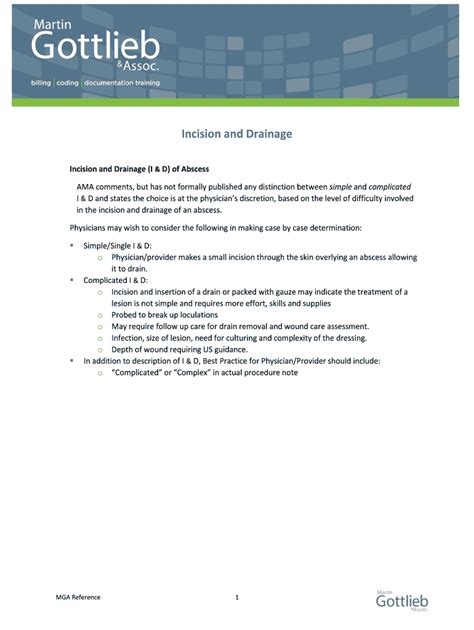 I And D Procedure Note - Fill Online, Printable, Fillable, Blank ...