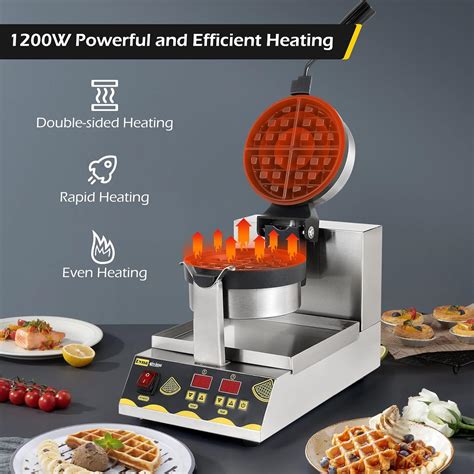 Dyna-Living Belgian Waffle Maker Commercial India | Ubuy