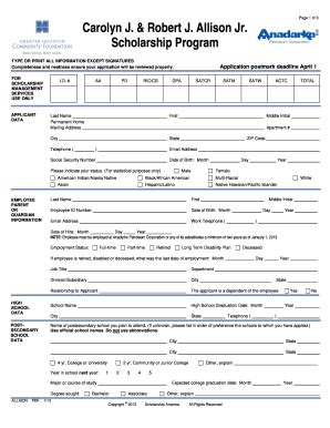 Fillable Online ghcf alison and robert shetlar scholarship Fax Email ...