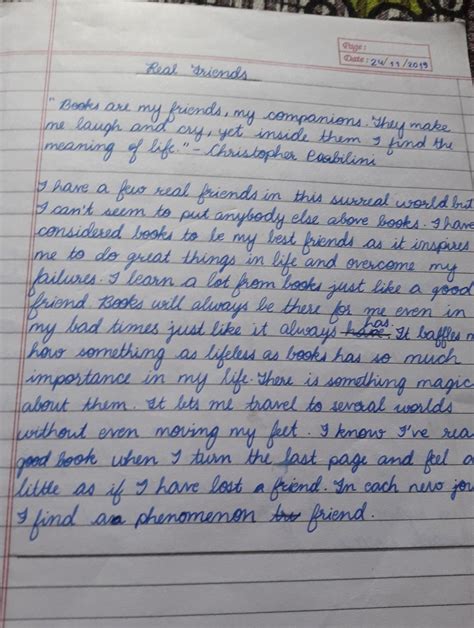 books our best friends paragraph writing - Brainly.in