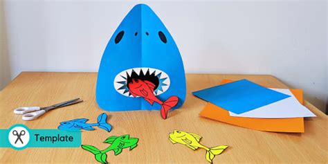 Feeding Frenzy | Shark Crafts (teacher made) - Twinkl