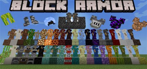 Rezultat imagine pentru Minecraft Block Armor Mod