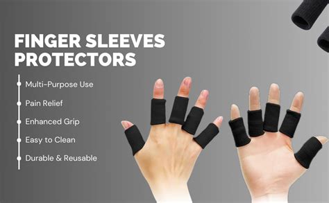 Buy Cetaplast 10Pcs Finger Sleeves Protectors Thumb Brace Support ...