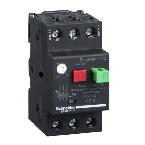 Schneider Motor Circuit Breaker GZ1-3 Poles 3D Range(4A to 6.3A ...