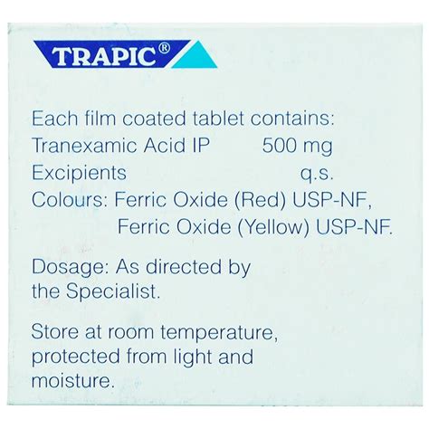 Trapic Tablet 10's Price, Uses, Side Effects, Composition - Apollo Pharmacy
