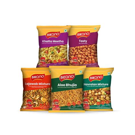 Bikano Namkeen Combi Pack 5 In 1 Indian Snack Combo | Desertcart INDIA