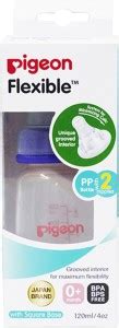 Pigeon Peristaltic Nursing Bottle Kpp 120Ml (Blue) With 2 Nipple S ...