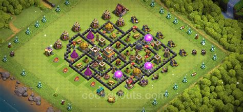 Die Max Base Rathaus Level 8 + Link, Hybrid für Verteidigung - COC ...