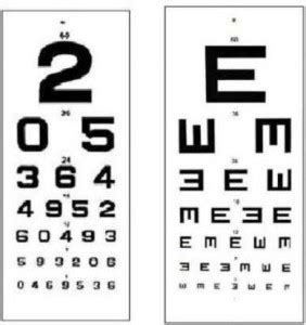 ECP eye testing "Number" and "E" Vision Test Chart Price in India - Buy ...