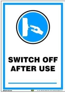 Mr. SAFE Switch Off After Use In Sun Board / Foam Sheet 3 mm A3 (12 ...